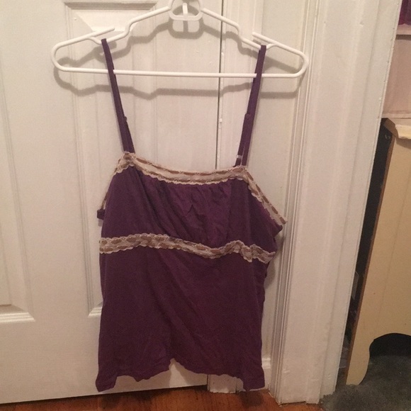 Xhilaration Tops - Purple tank top with detailing